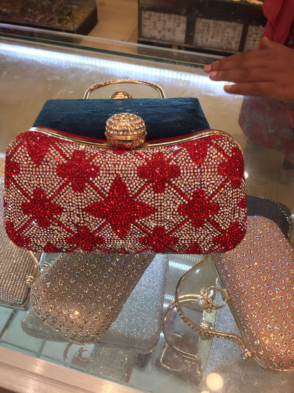 red Fancy Clutch for women