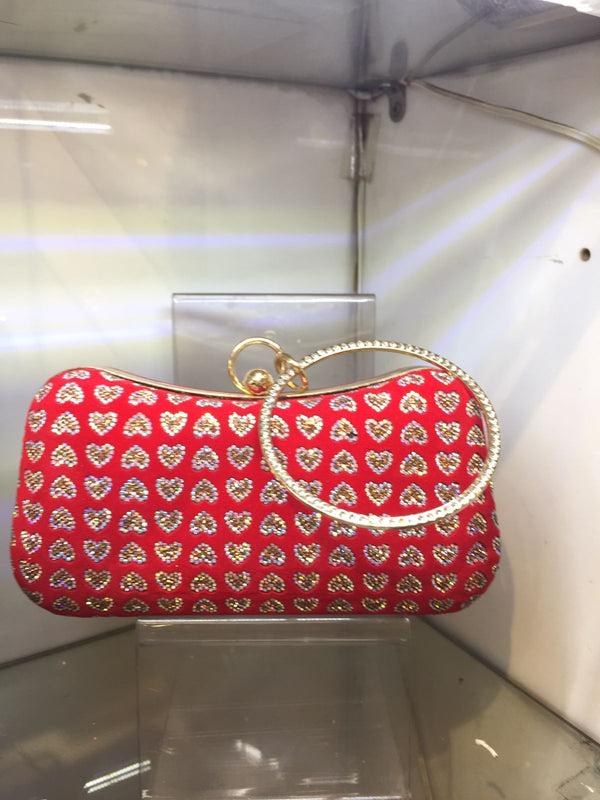 red Fancy Clutch for women