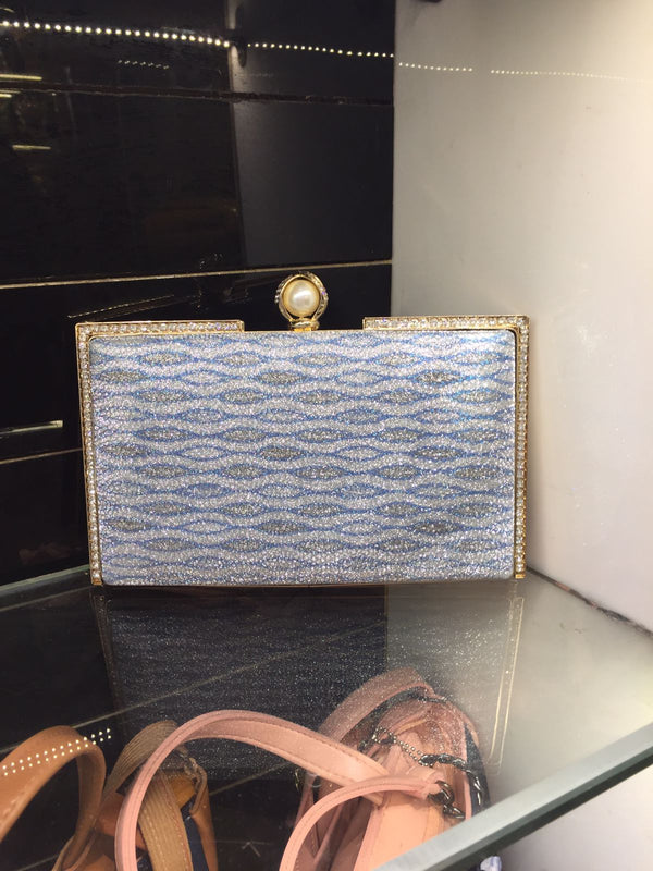 Blue Fancy Clutch for women