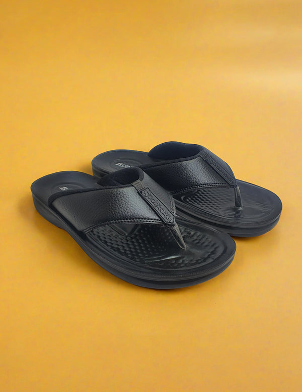 Black Soft Wahsable Slippers
