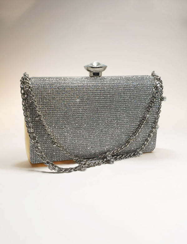 Silver | Fancy Clutch for women