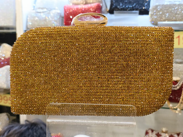 Dark Golden Fancy Clutch for women