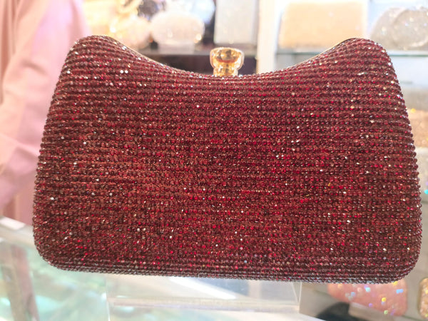 Maroon Fancy Clutch for Ladies