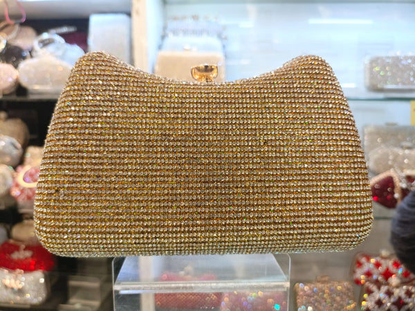 Golden Fancy Clutch for Ladies