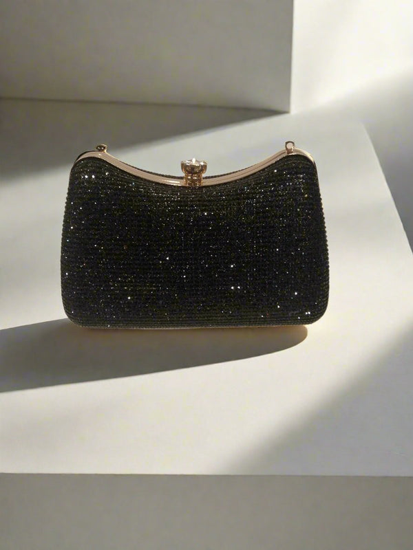 Black Fancy Clutch for Ladies