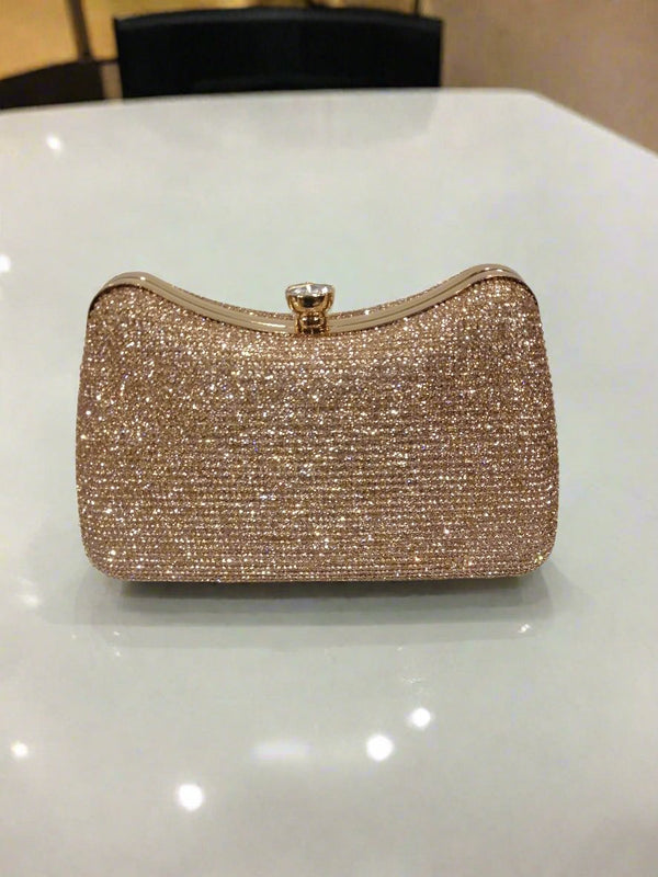 Rose gold Fancy Clutch for Ladies