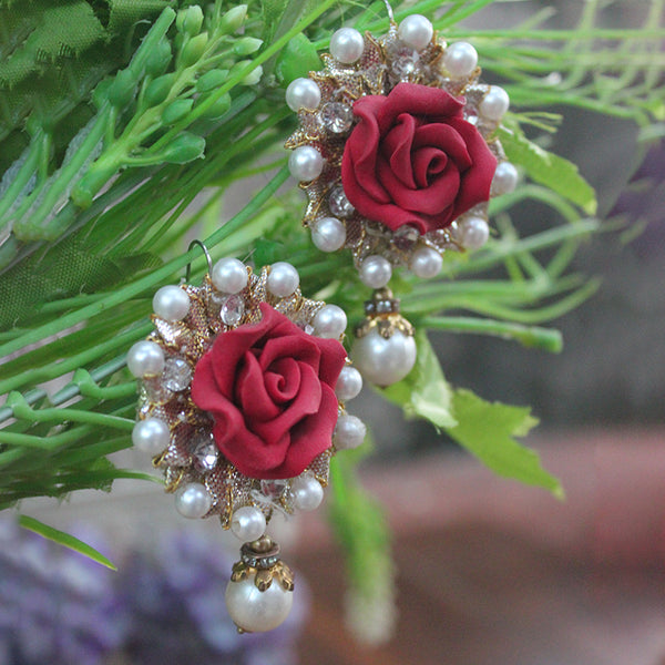 Gota Earring Embellished With Pearls