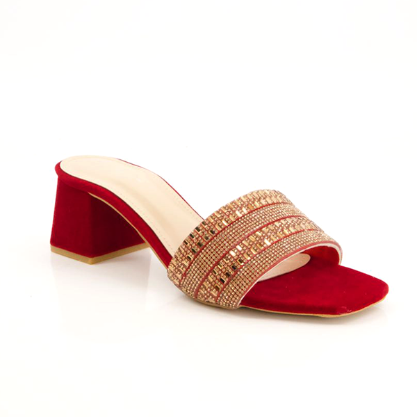 Red Heel Slippers for women