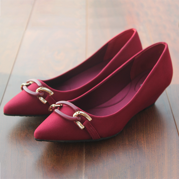 Maroon Fancy Pumps for women