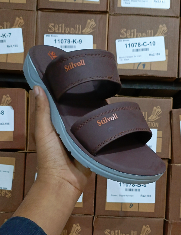 Brown | medicated soft imported slippers