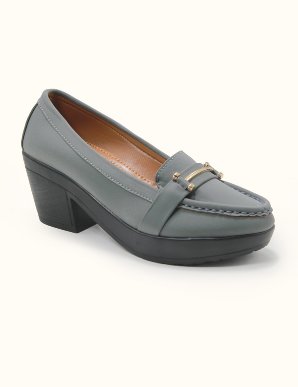 Grey | Wedge Heel Pumps for Women