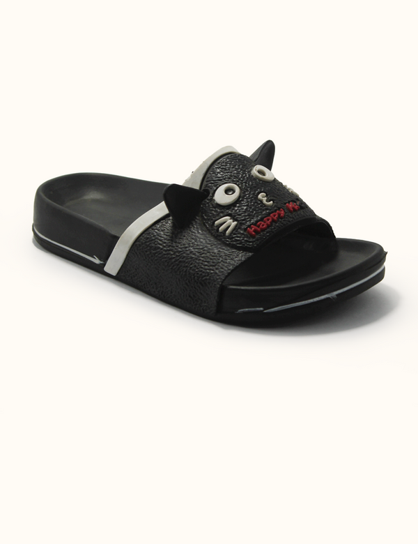 Black | Soft Slippers for Kids