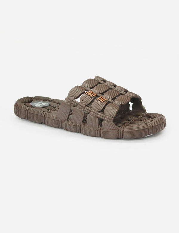 Brown | Shower Slippers with Drainage Holes for men