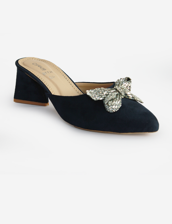 Blue | Heel Fancy Slippers for women