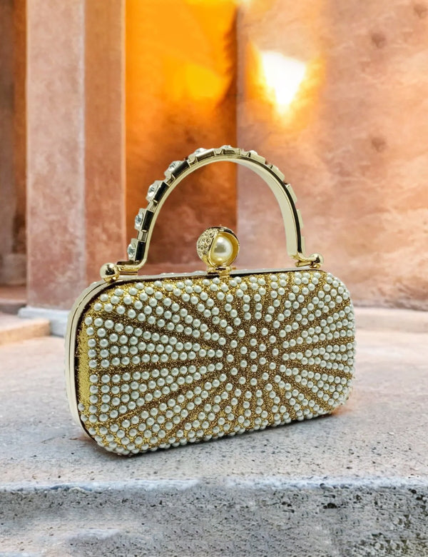 Golden | Fancy Clutch for women