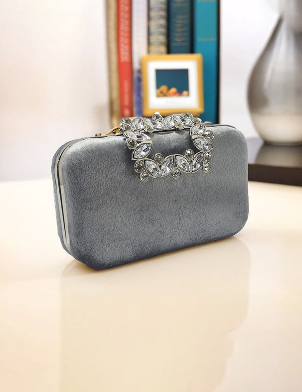 Grey | Fancy Clutch for women