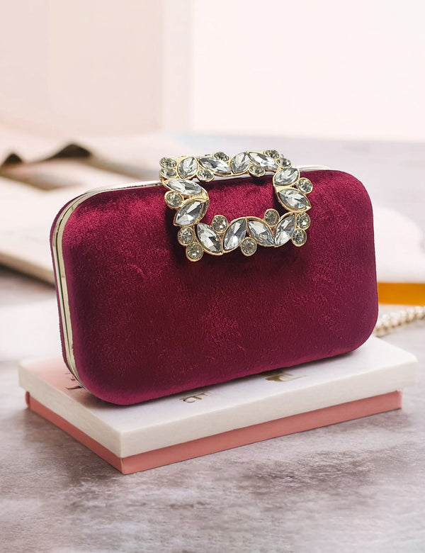 Maroon | Fancy Clutch for women