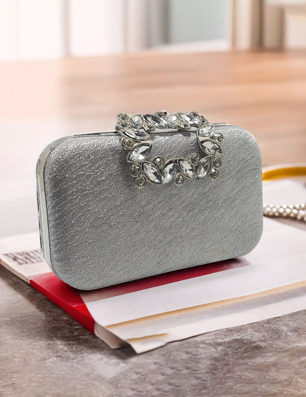 Silver | Fancy Clutch for women