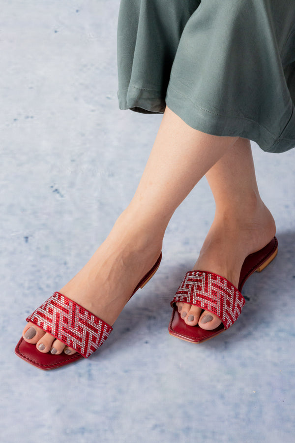 Women MAROON flats