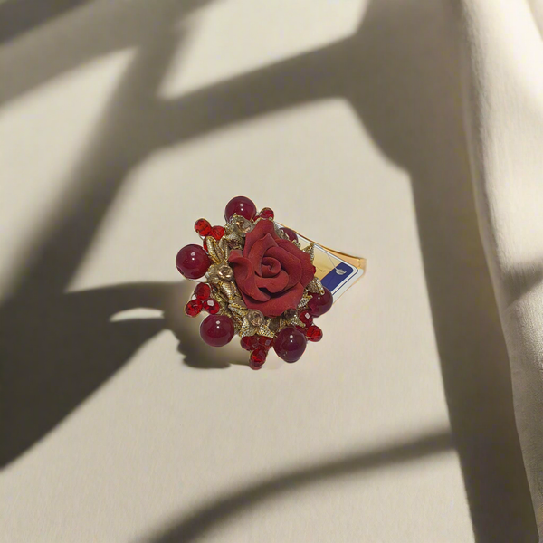 Purple Gota Ring For Mehndi