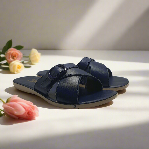 Blue | Flat Slippers for women