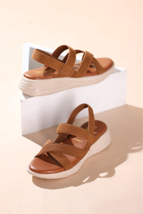 WOMEN MEDICATED TAN SANDAL