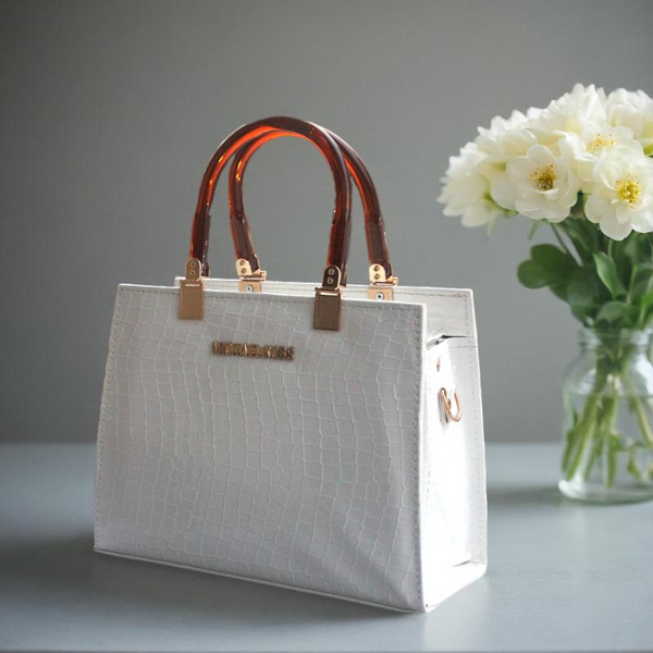 White Fancy Handbag for women