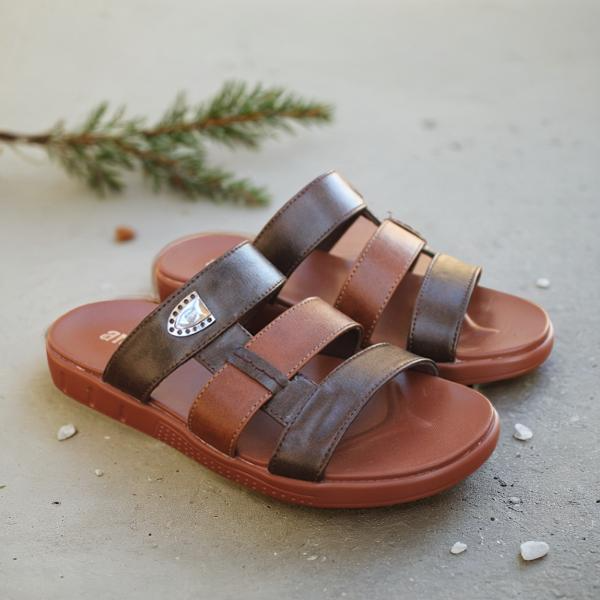 Brown Summer Slippers for men