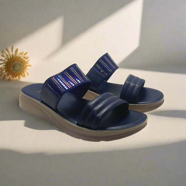 Blue | Flat Slippers for women