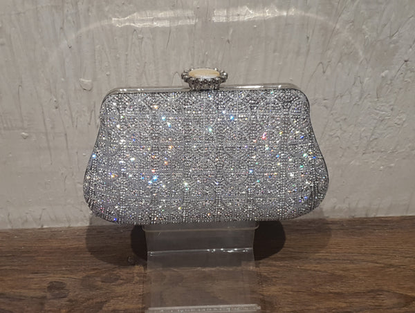 Silver Fancy Clutch for women