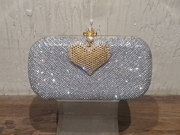 Silver Fancy Clutch for women