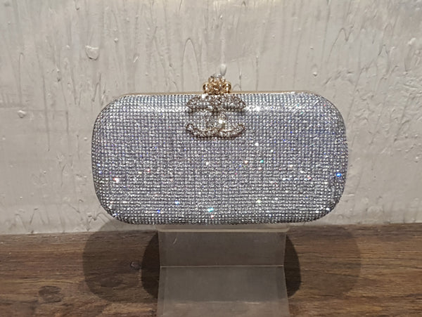 Silver Fancy Clutch for women