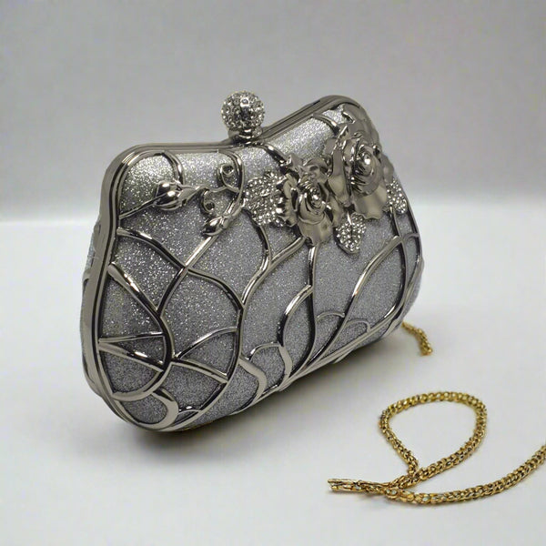 Silver | Fancy Clutch for women