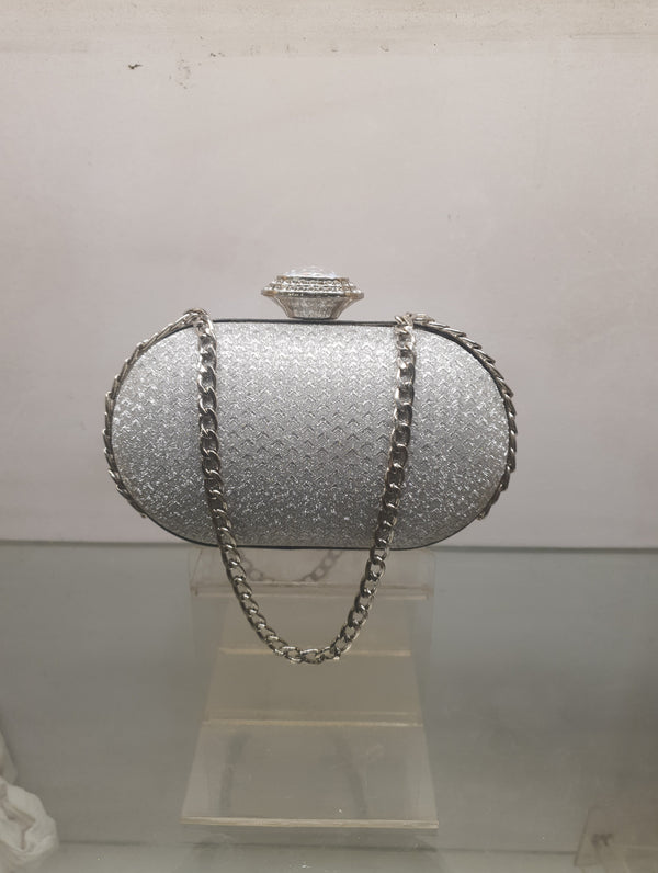 Silver | Fancy Clutch for women