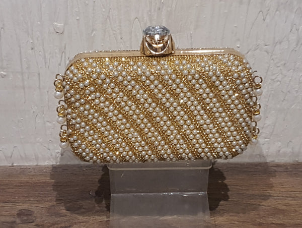 Golden Fancy Clutch for women