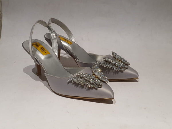 Silver | Women Heel Sandal