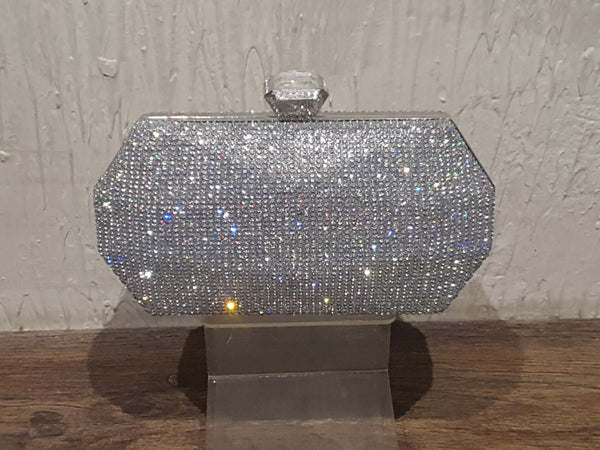 Silver Fancy Clutch for women