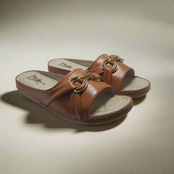 Brown | Flat Slippers for women