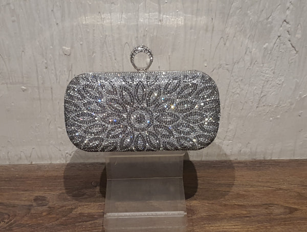 Silver Fancy Clutch for women