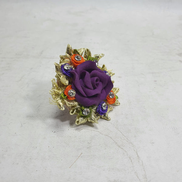 Purple Gota Ring For Mehndi