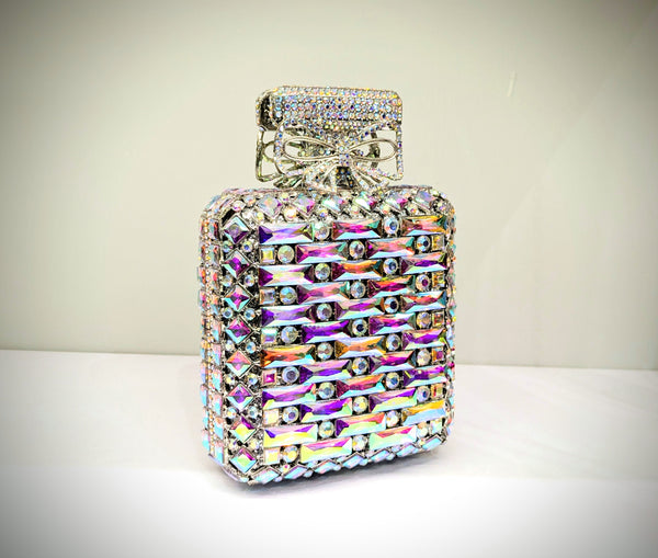 Silver Multi Bridal Fancy Clutch