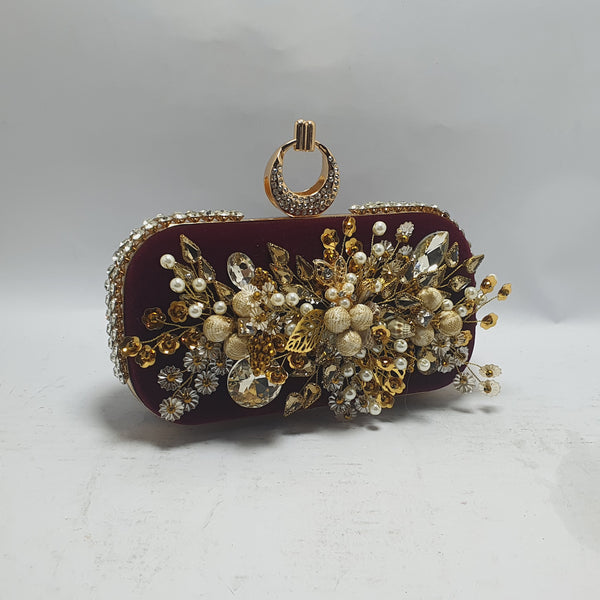 Maroon | Fancy Clutch for women