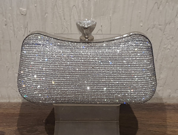 Silver Fancy Clutch for women