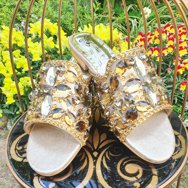 Golden Fancy Slipper