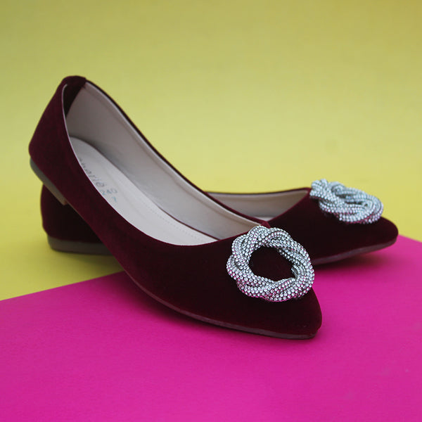 Maroon Winter Pumps