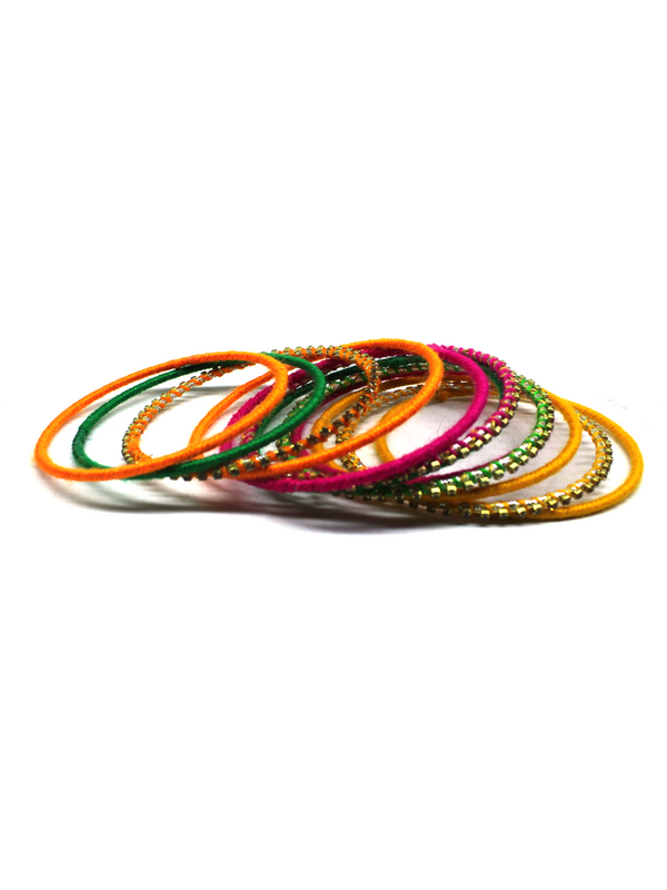 Multi Bangles For Mehndi Event