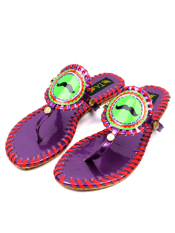 Purple Casual Chappal