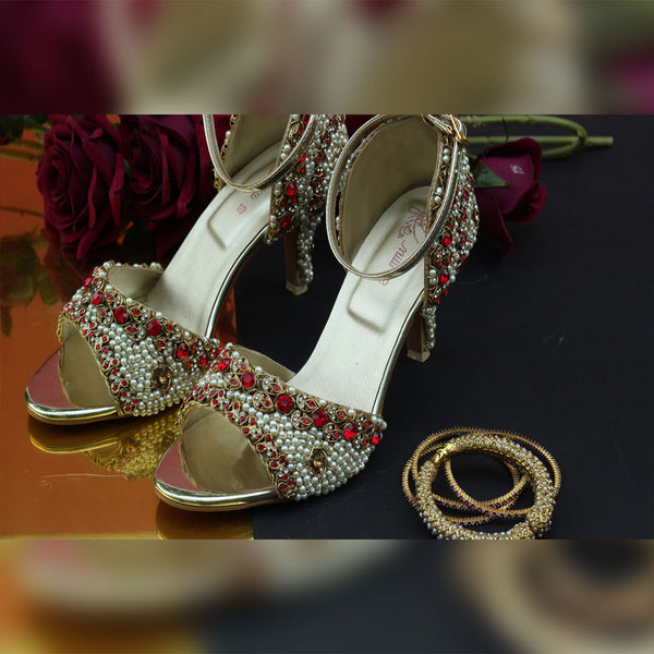 Bridal High Heel Sandals (6611707822103)